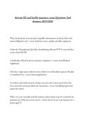 Arizona life and health insurance exam Questions And Answers 2025&sol;2026