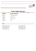 NURS 5432 Progress Report Overview for Patient Jasmine &vert; 2026 Update with complete solutions&period;