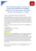 NR 511 Differential Diagnosis & Primary Care ACTUAL EXAM QUESTIONS AND ANSWERS 2026&sol;2027 &vert; Final Practicum Exam &vert; Chamberlain University &vert; Pass Guaranteed - A&plus; Graded