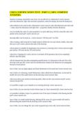 CREO CERTIFICATION TEST - PART 2 &vert;&vert; 100&percnt; VERIFIED ANSWERS&period;