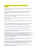 Exam FX Questions Variable Michigan &vert;&vert; with Complete Solutions&period;