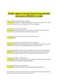 Florida Insurance Adjuster Licensing Exam Prep &ndash; Verified Questions & Answers 2025&sol;2026 &lpar;A&plus; Grade Edition&rpar;