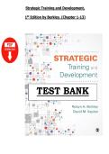 Strategic Training and Development Test Bank 1st Edition &lpar;PDF&rpar; &ndash; Berkley