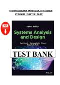 Systems Analysis and Design Test Bank 8th Edition &lpar;PDF&rpar; &ndash; Dennis