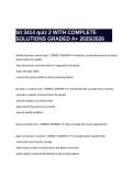 bit 3414 quiz 2 WITH COMPLETE SOLUTIONS GRADED A&plus;