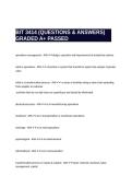 BIT 3414 &lpar;QUESTIONS & ANSWERS&rpar; GRADED A&plus; PASSED