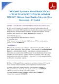 NRNP 6665 Psychiatric Mental Health NP Care ACTUAL EXAM QUESTIONS AND ANSWERS 2026&sol;2027 &vert; Midterm Exam &vert; Walden University &vert; Pass Guaranteed - A&plus; Graded