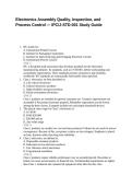 Electronics Assembly Quality&comma; Inspection&comma; and Process Control &mdash; IPC J-STD-001 Study Guide
