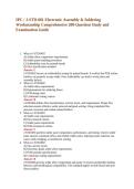 IPC &sol; J-STD-001 Electronic Assembly & Soldering Workmanship Comprehensive 200-Question Study and Examination Guide