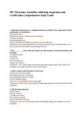 IPC Electronics Assembly&comma; Soldering&comma; Inspection&comma; and Certification Comprehensive Study Guide