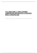WGU D269 TASK 3 - TASK 3 PASSED  COMPOSITION WRITING WITH A STRATEGY NEWLY UPDATED 2026