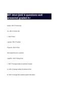 BIT 3414 QUIZ 6 questions well answered graded A&plus; passed