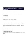 BIT 3414 Exam 3 questions n answers rated A&plus;