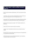 BIT 3414 Quiz 3 with verified answers rated A&plus;