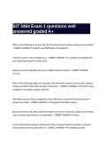 BIT 3464 Exam 1 questions well answered graded A&plus;