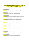Michigan Secretary of State &lpar;SOS&rpar; Brakes Mechanic Certification &ndash; Verified Practice Questions & Answers 2025&sol;2026 &lpar;A&plus; Grade Edition&rpar;