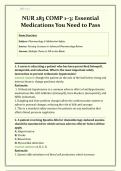 NUR 283 Comprehensive 1&ndash;3 Essential Medications Study Guide &vert; All Medications You Need to Pass