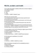PSI life&comma; accident&comma; and health Latest Update Exam &vert; Questions and Verified Answers &vert; 100&percnt; Correct &vert; Grade A &plus;