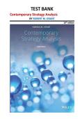 Contemporary Strategy Analysis Test Bank 10th Edition &vert; Robert M&period; Grant