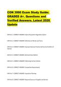 CON 3990 Exam Study Guide&colon;  GRADED A&plus;&period; Questions and  Verified Answers&period; Latest 2026  Update 