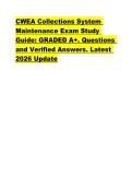 CWEA Collections System  Maintenance Exam Study  Guide&colon; GRADED A&plus;&period; Questions  and Verified Answers&period; Latest  2026 Update 