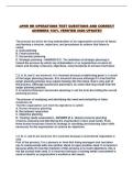 aPHR HR OPERATIONS TEST QUESTIONS AND CORRECT ANSWERS 100&percnt; VERIFIED 2026 UPDATE&excl;&excl;