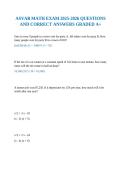 ASVAB MATH EXAM 2025-2026 QUESTIONS AND CORRECT ANSWERS GRADED A&plus;
