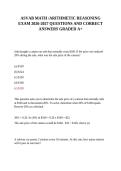 ASVAB MATH &sol;ARITHMETIC REASONING EXAM 2026-2027 QUESTIONS AND CORRECT ANSWERS GRADED A&plus;