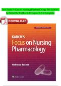 Test Bank For Karch's Focus on Nursing Pharmacology 9th Edition by Rebecca Tucker &vert; All Chapters &lpar;1-56&rpar; &vert; A&plus; COMPLETE GUIDE 2026  NEWEST VERSON