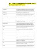 WGU D669 EARLY LITERACY METHODS UPDATED ACTUAL  Questions and CORRECT Answers 