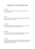 DIGITAL SAT VOCABULARY 2026