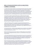 BSW &vert;&vert; EXAM QUESTIONS WITH GUARANTEED CORRECT ANSWERS&period;