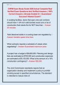 CHFM Exam Study Guide 2026 Actual Complete Real  Verified Exam Questions And Verified Answers &vert; 100&percnt;  Correct Answers &vert; Already Graded A&plus; &vert; Guaranteed  Success&excl;&excl; Newest Exam&excl;&excl;&excl; 