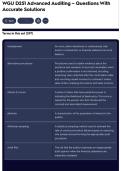 WGU D251 Advanced Auditing &ndash; Questions With Accurate Solutions