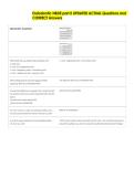 Endodontic NBDE part II UPDATED ACTUAL Questions and   CORRECT Answers