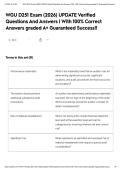 WGU D251 Exam &lpar;2026&rpar; UPDATE Verified Questions And Answers &vert; With 100&percnt; Correct Answers graded A&plus; Guaranteed Success&excl;&excl;
