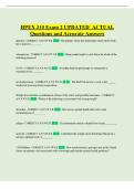 H&Rcy;&IEcy;&KHcy; 310 Exam 2 UPDATED ACTUAL Questions and Accurate Answers