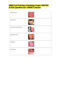 INBDE Oral Pathology & Radiology Images UPDATED  ACTUAL Questions and  CORRECT Answers 