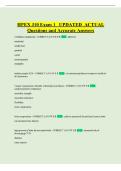 HP&IEcy;&KHcy; 310 Exam 1 UPDATED ACTUAL Questions and Accurate Answers
