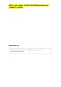 INBDE Oral Surgery UPDATED ACTUAL Questions and   CORRECT Answers 