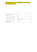 Mental Dental ABO- Part 13 UPDATED ACTUAL Questions  and  CORRECT Answers