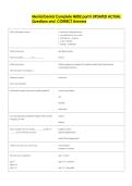 Mental Dental Complete NBDE part II UPDATED ACTUAL  Questions and  CORRECT Answers 