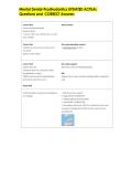 Mental Dental-Prosthodontics UPDATED ACTUAL  Questions and  CORRECT Answers