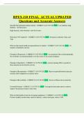 H&Rcy;&IEcy;&KHcy; 310 FINAL ACTUAL UPDATED Questions and Accurate Answers