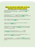 H&Rcy;&IEcy;&KHcy; 310 FINAL UPDATED ACTUAL Questions and Accurate Answers