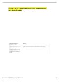 EXAM 1 HPRS 1204 UPDATED ACTUAL Questions and Accurate Answers