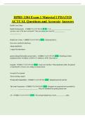 HPRS 1204 Exam 1 Material UPDATED ACTUAL Questions and Accurate Answers