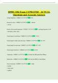 HPRS 1204 Exam 3 UPDATED ACTUAL Questions and Accurate Answers