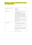 NBDE Part 2 - Orthodontics UPDATED ACTUAL Questions  and  CORRECT Answers