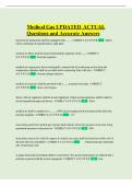 Medical Gas UPDATED ACTUAL Questions and Accurate Answers